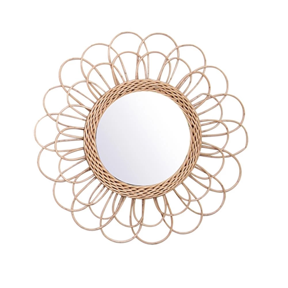 Rattan Mirror Round - Rattan Mirror Innovative Home Art Round