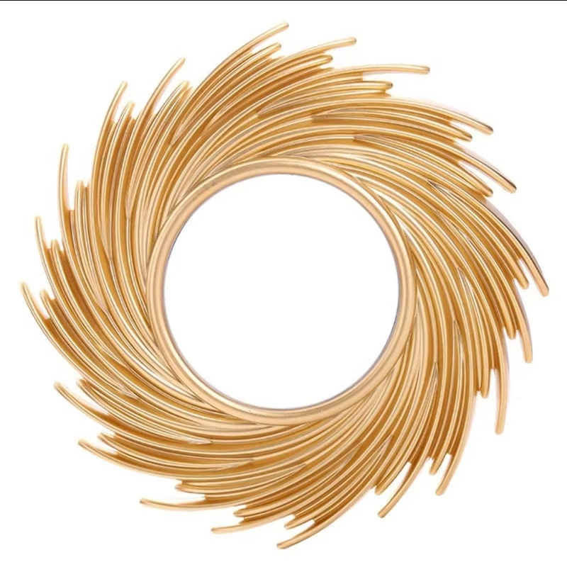 Rattan Mirror Round - Round Rattan Makeup Mirror,Innovative Art Deco,Bathroom