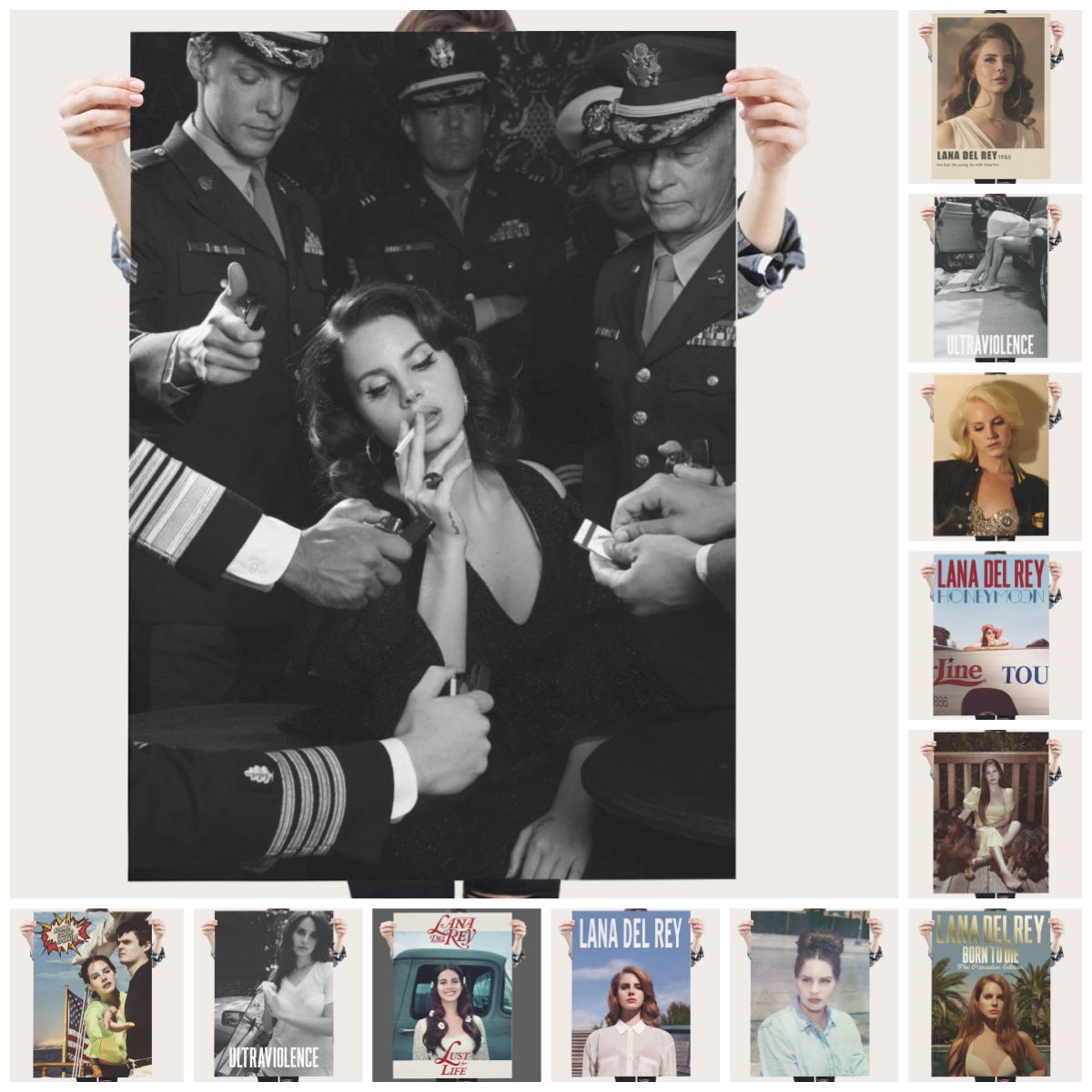 Interior Design Poster - American Female Singer Model Lana Del