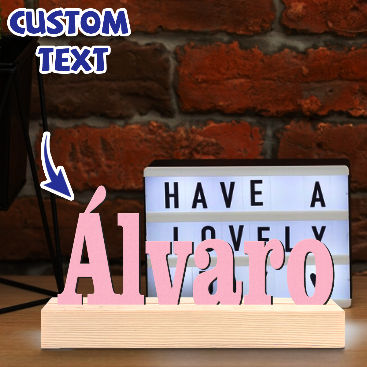 Interior Design Names - 1pc Custom Wooden Name Sign Personalized