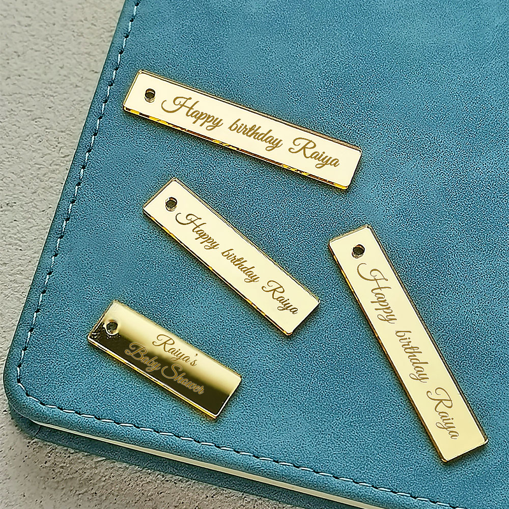 Interior Design Names - 20/50/100Pcs Personalized Acrylic RectangleTag Engraved Custom