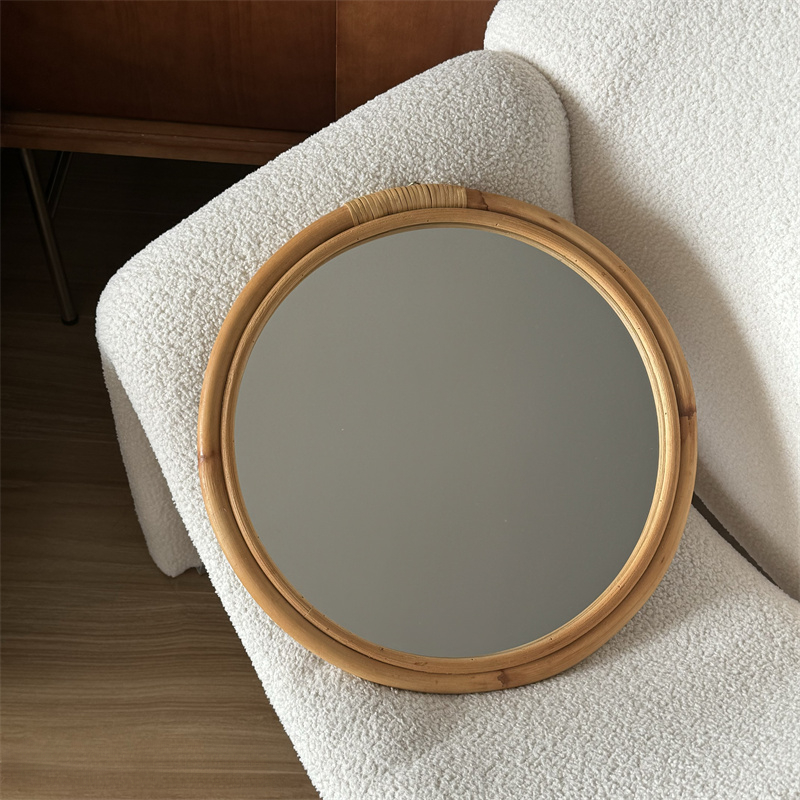 Medieval Rattan Mirror Makeup  - Rattan Mirror Round review and price