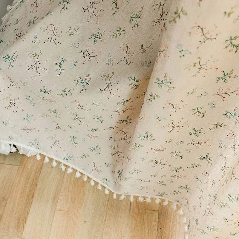 Floral Farmhouse Curtains Semi - Linen Curtain Eyelet review and price