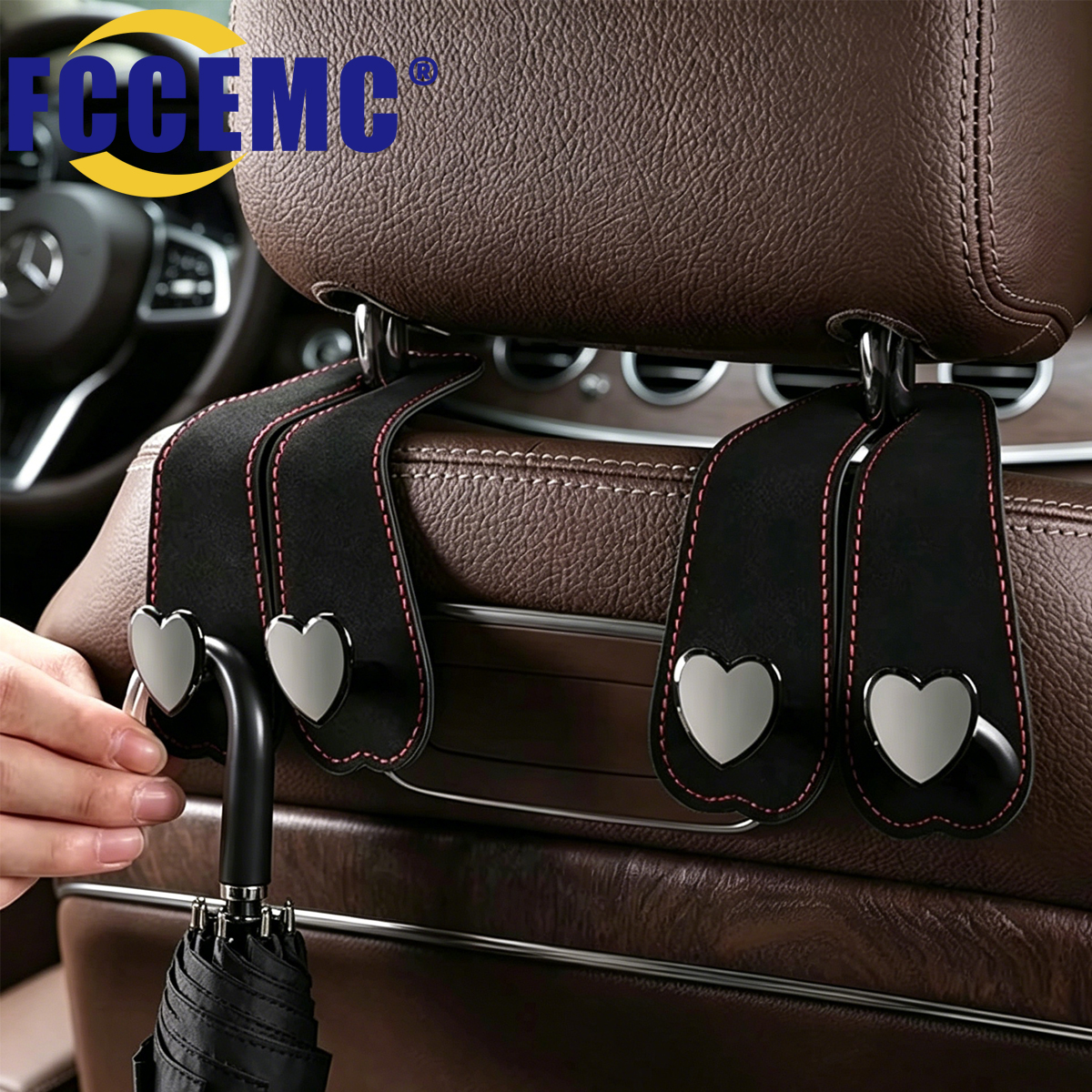Car Seat Headrest Hooks with H - Interior Design Co review and price