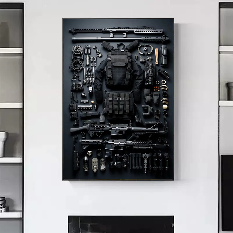 Gun Accessories Posters Wall A - Interior Design Poster review and price