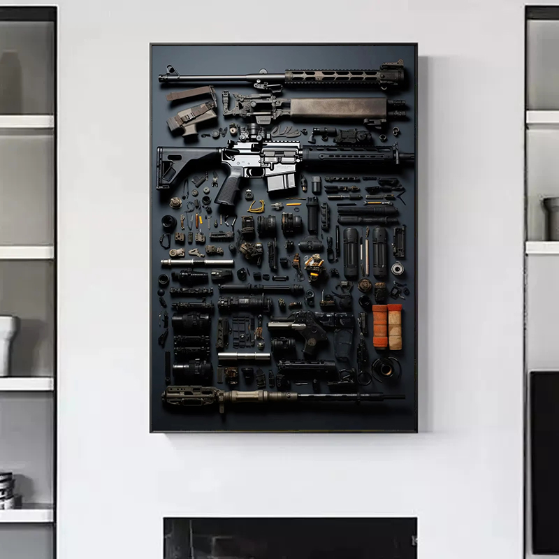 Gun Accessories Posters Wall A - Interior Design Poster review and price