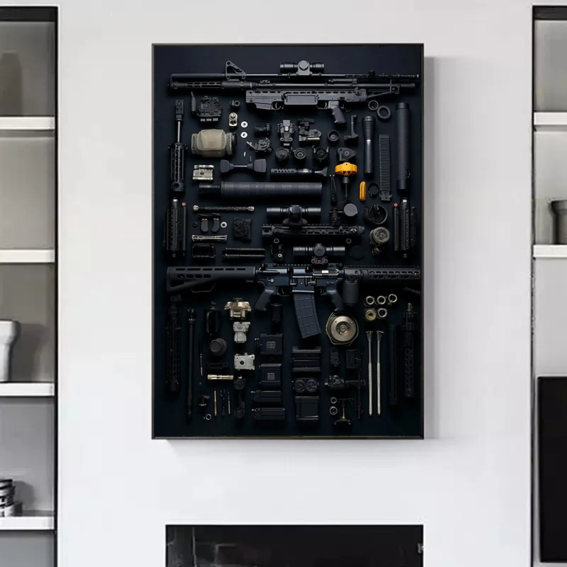 Gun Accessories Posters Wall A - Interior Design Poster review and price