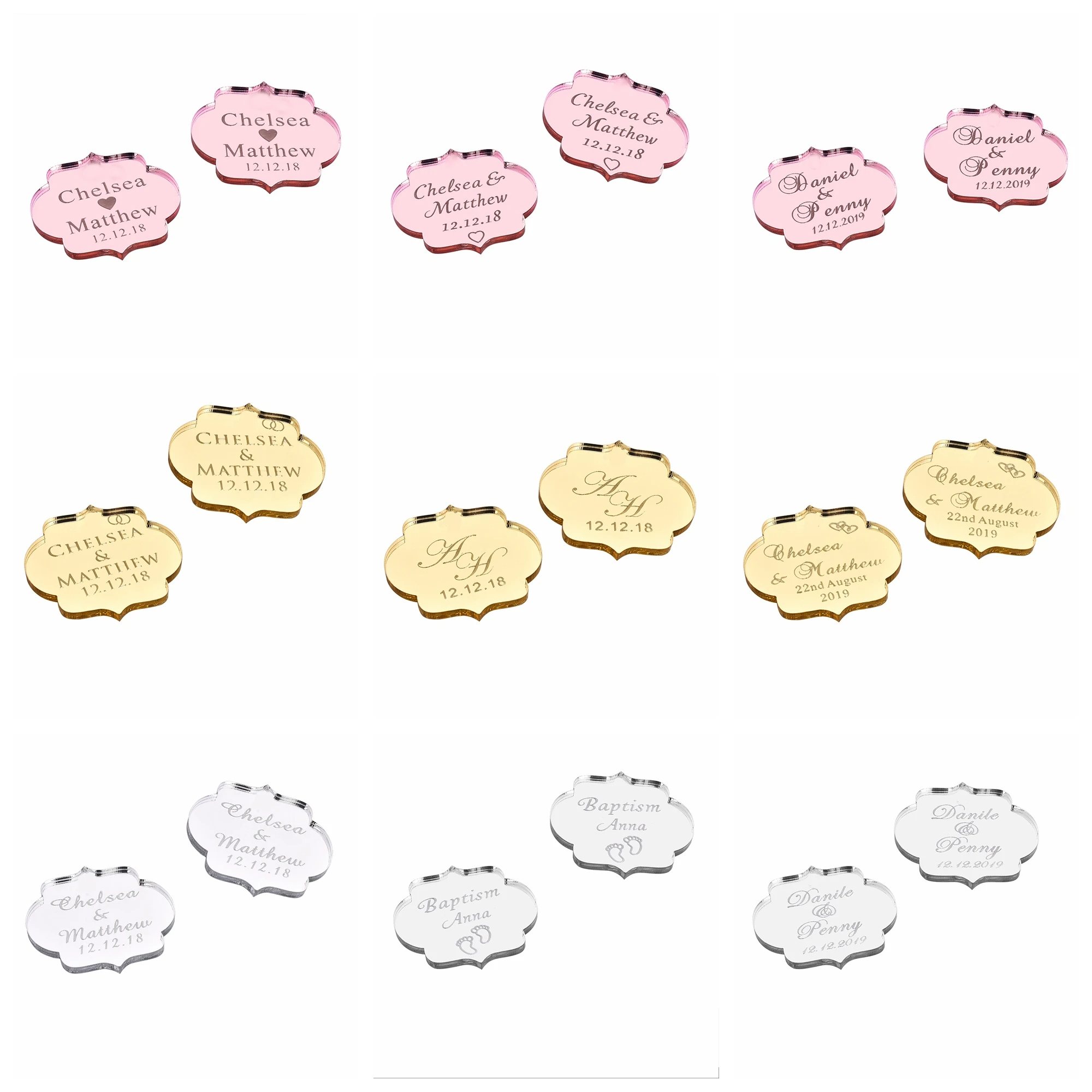 20/50/100Pcs Custom Wedding Pa - Interior Design Names review and price
