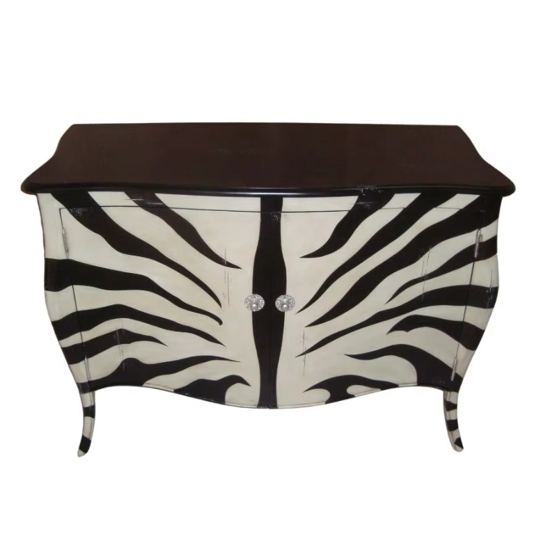 Black and White Zebra Painted  - Interior Design Monochrome review and price