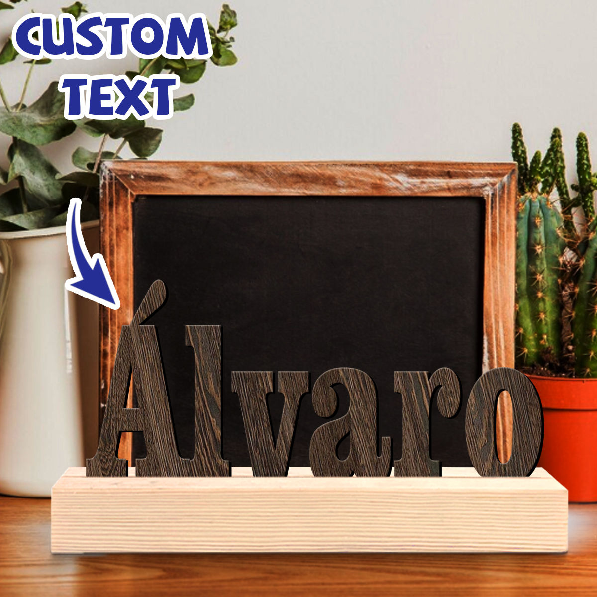 1pc Custom Wooden Name Sign Pe - Interior Design Names review and price