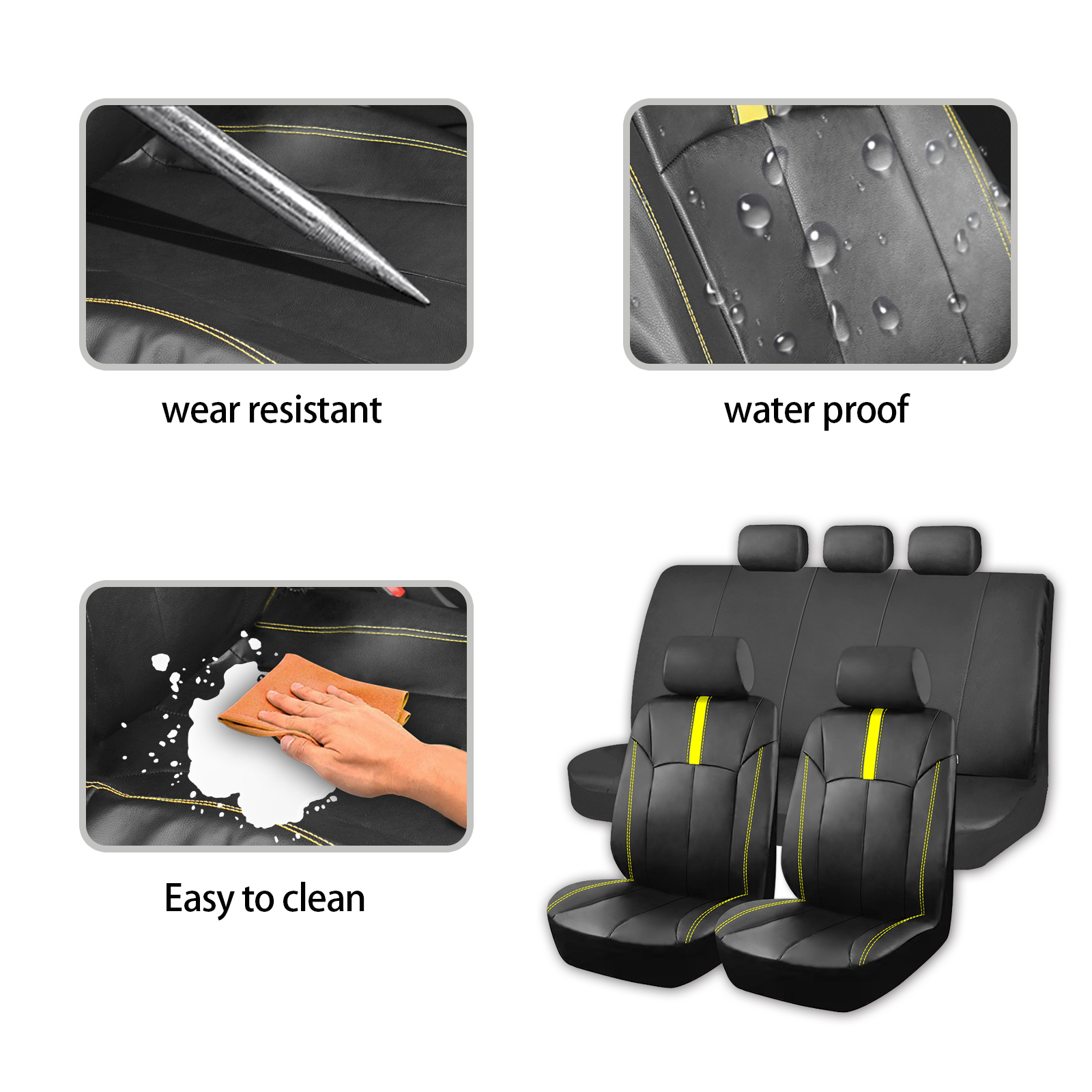 Universal PU Leather Car Seat  - Interior Design Co review and price
