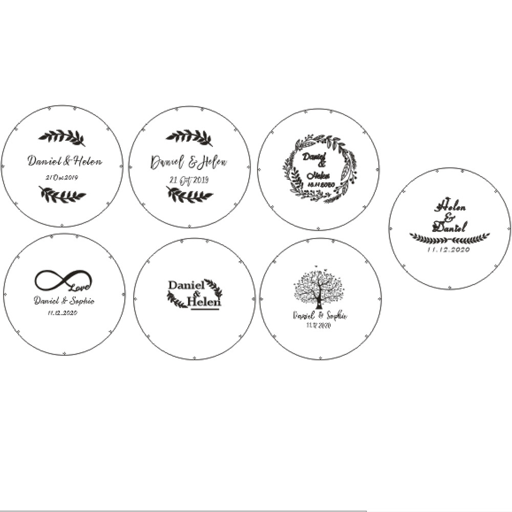 Personalized Acrylic round wed - Interior Design Names review and price