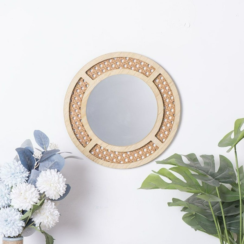 Creative Decorative Mirror Han - Rattan Mirror Round review and price