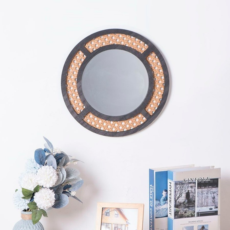 Creative Decorative Mirror Han - Rattan Mirror Round review and price