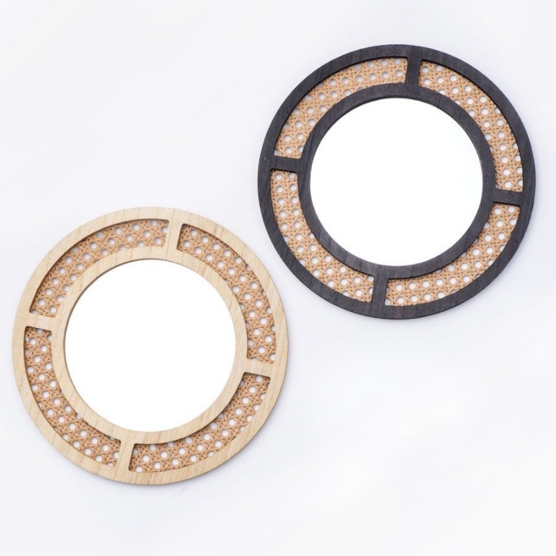 Creative Decorative Mirror Han - Rattan Mirror Round review and price