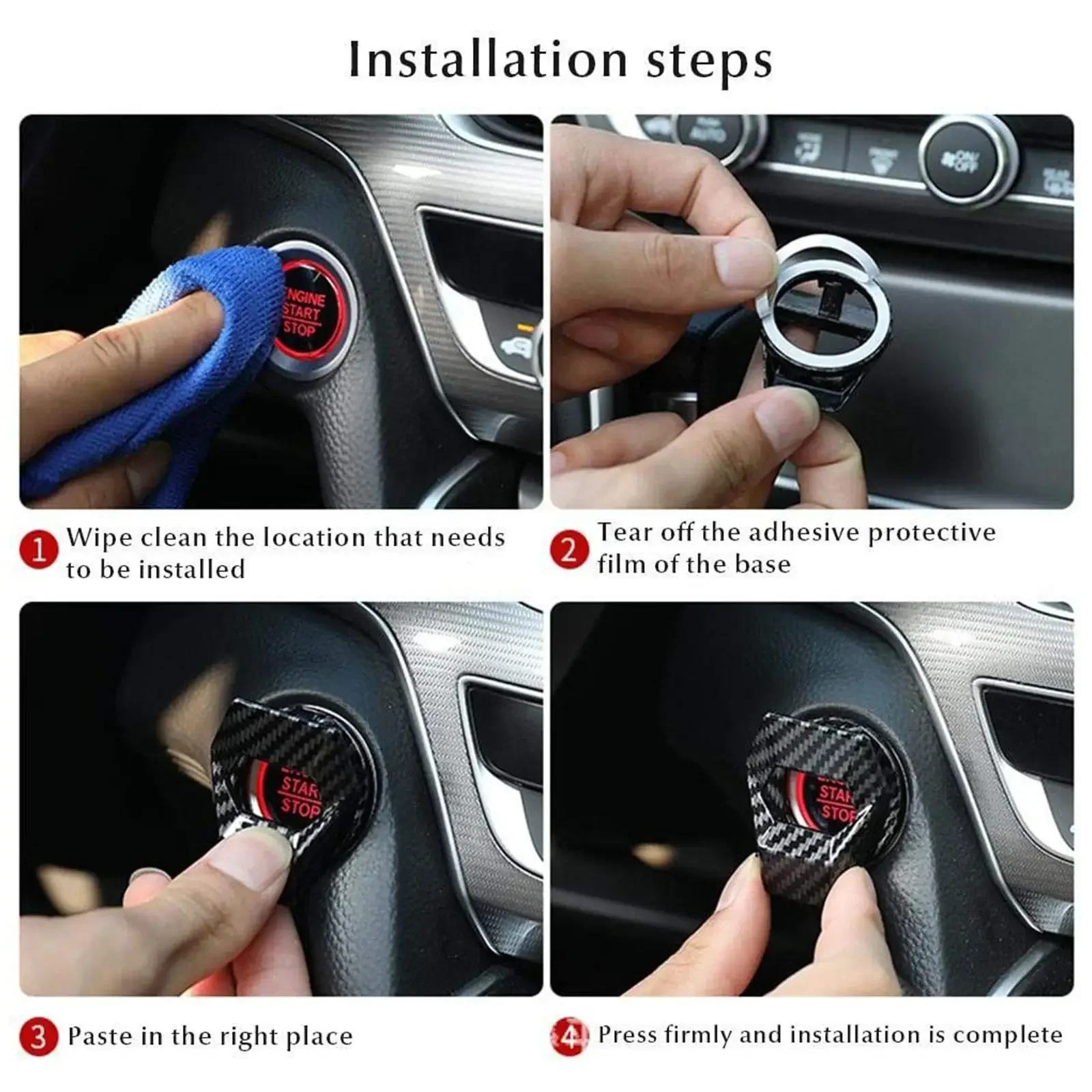 New 1PC Car Engine One-Key Sta - Interior Design Texture review and price