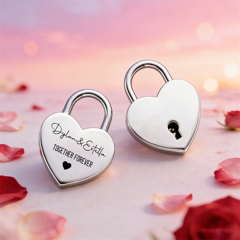 Custom Name Heart-Shaped Padlo - Interior Design Names review and price