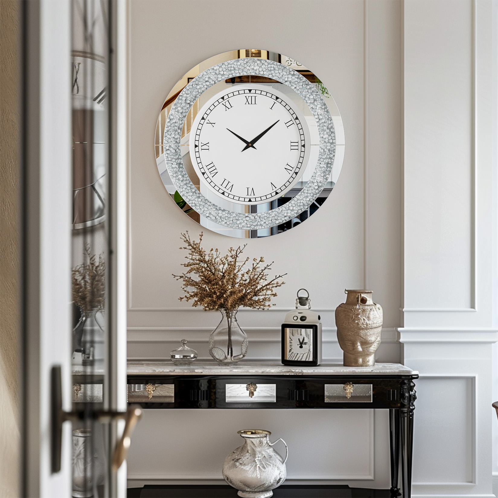Silver,Tawny Tinted Round Mirr - Rattan Mirror Round review and price