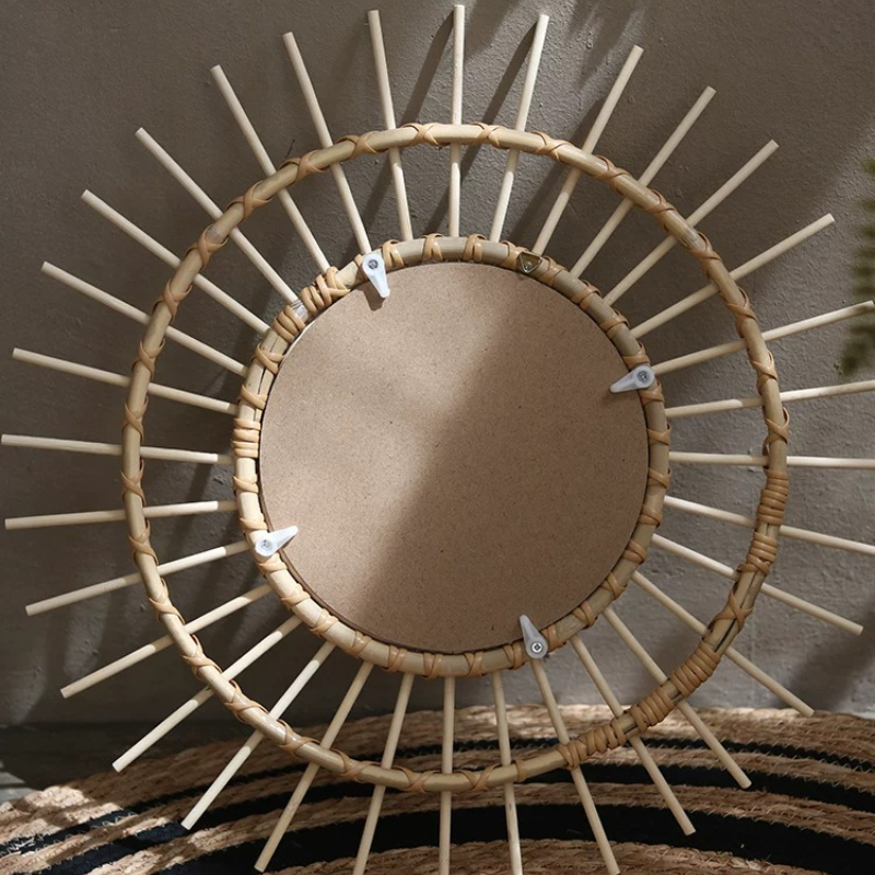 Creative Rattan Round Decorati - Rattan Mirror Round review and price