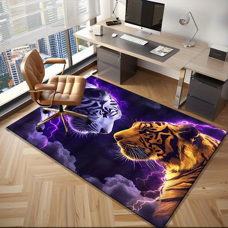 Tiger faces rug with electric  - Interior Design Your Room review and price