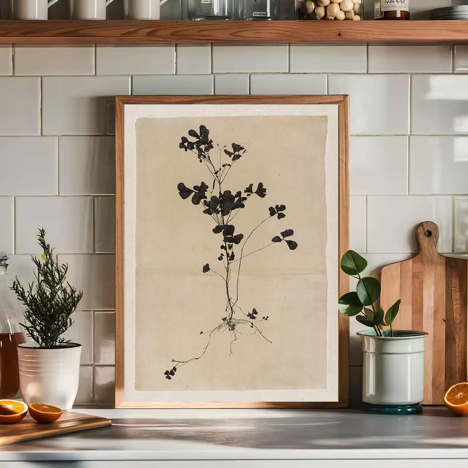Vintage Minimalist Olive Branc - Interior Design Poster review and price