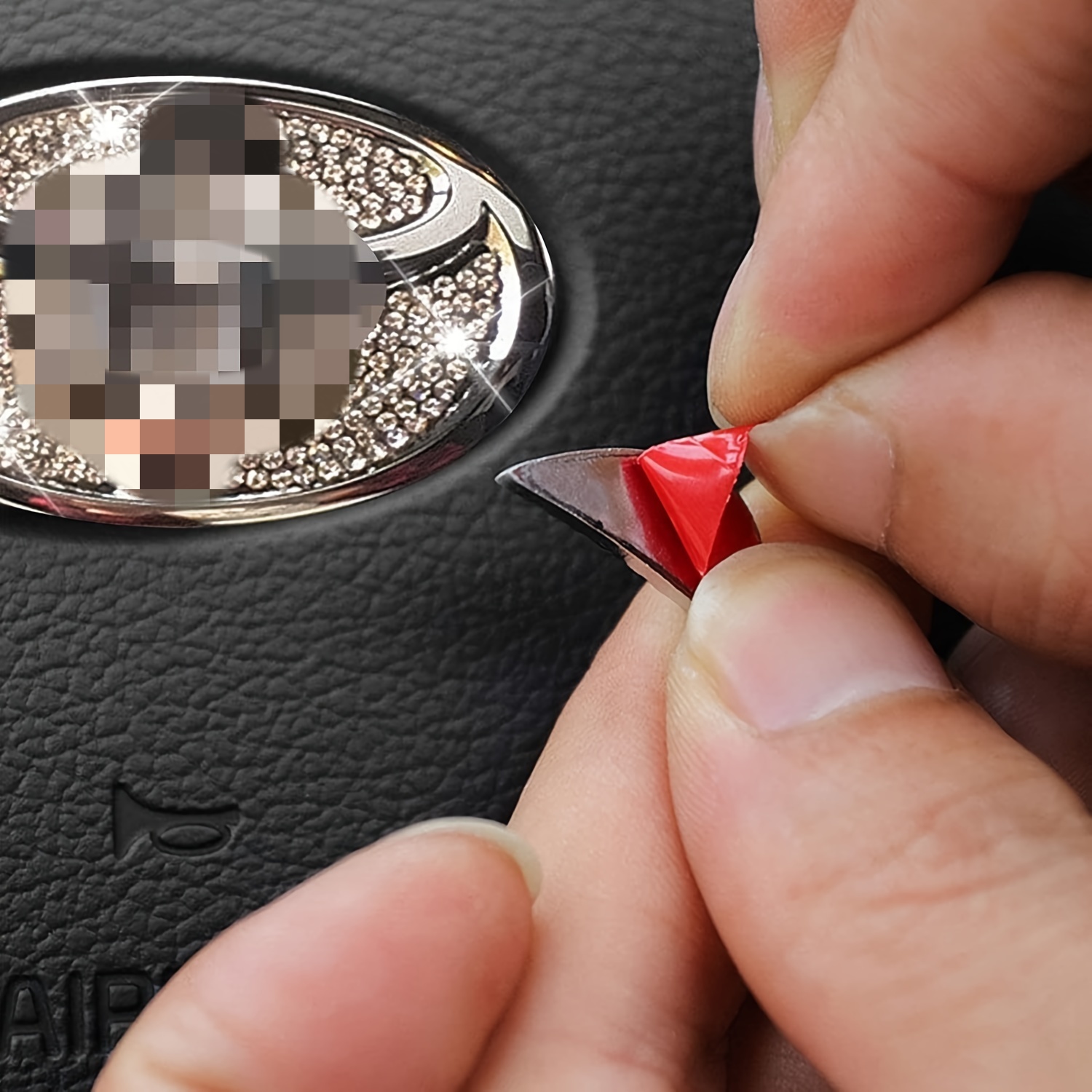 Car Steering Wheel Sticker Cry - Interior Design Texture review and price