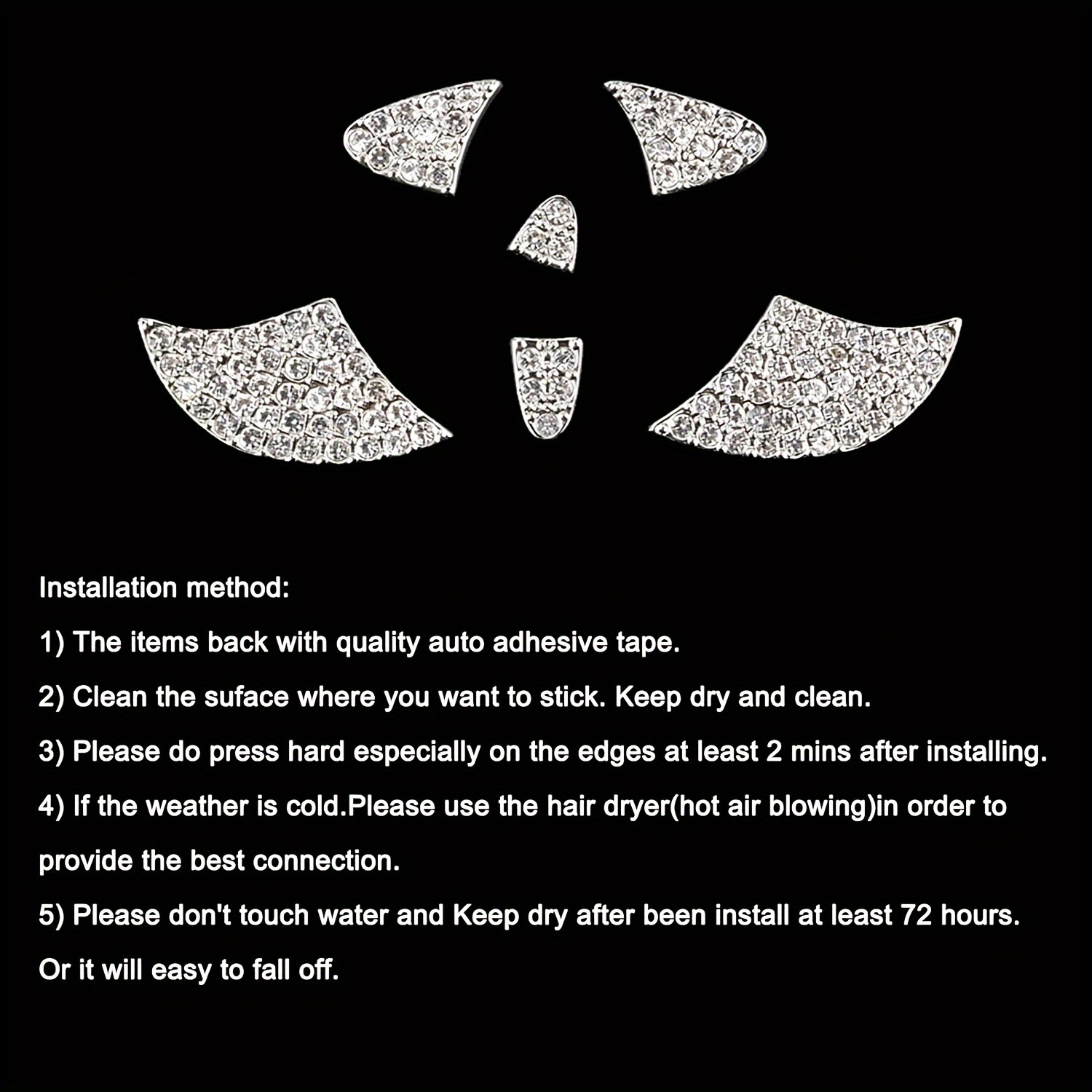 Car Steering Wheel Sticker Cry - Interior Design Texture review and price