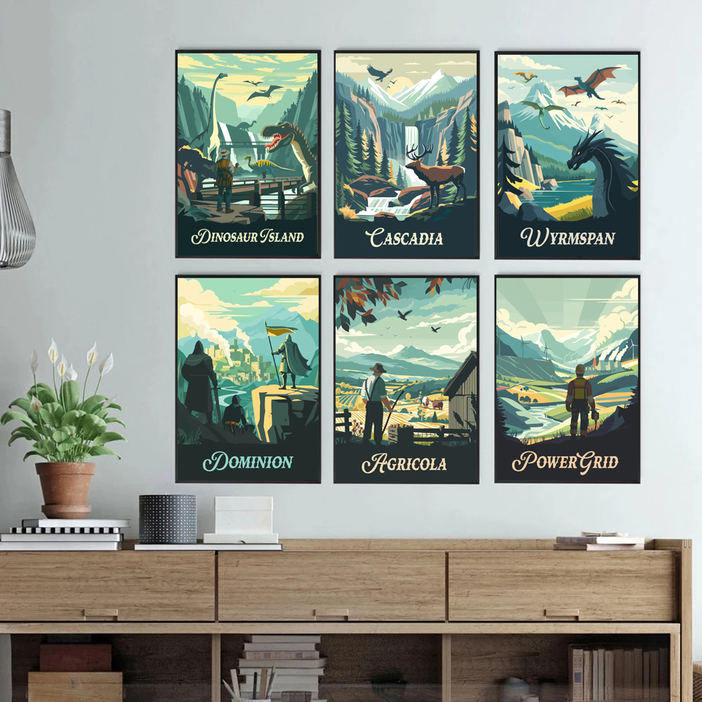 Cartoon Abstract Game Scene La - Interior Design Poster review and price