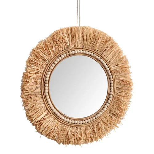 Rattan Decorative Mirrors for  - Rattan Mirror Round review and price