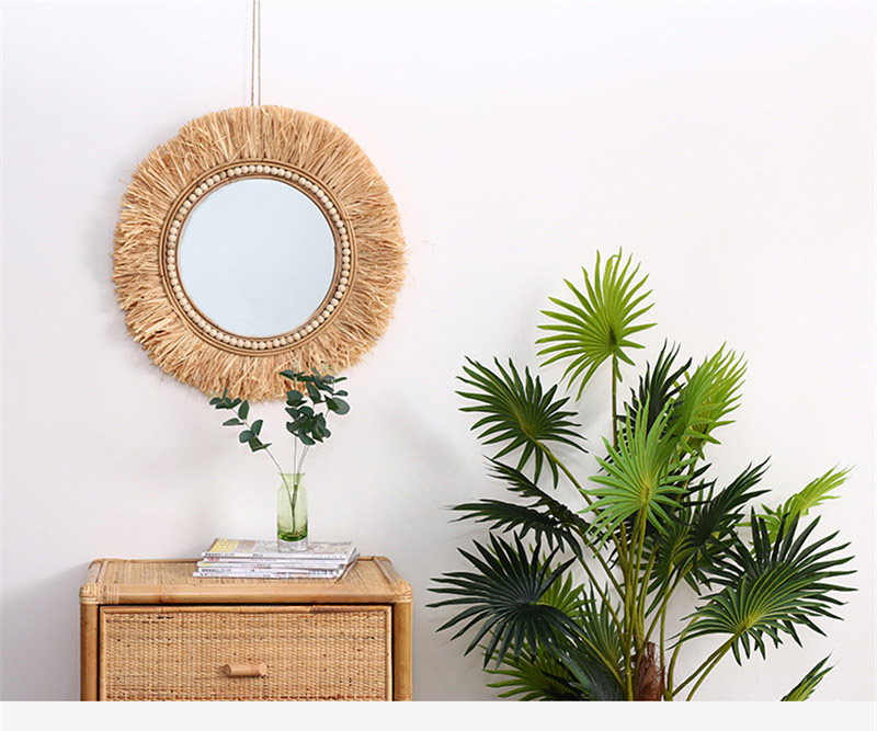 Rattan Decorative Mirrors for  - Rattan Mirror Round review and price