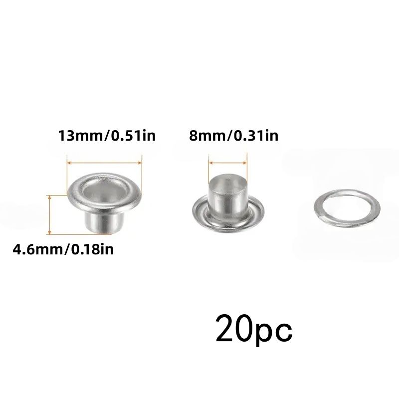 20pcs 8mm DIY metal eyelet kit - Linen Curtain Eyelet review and price