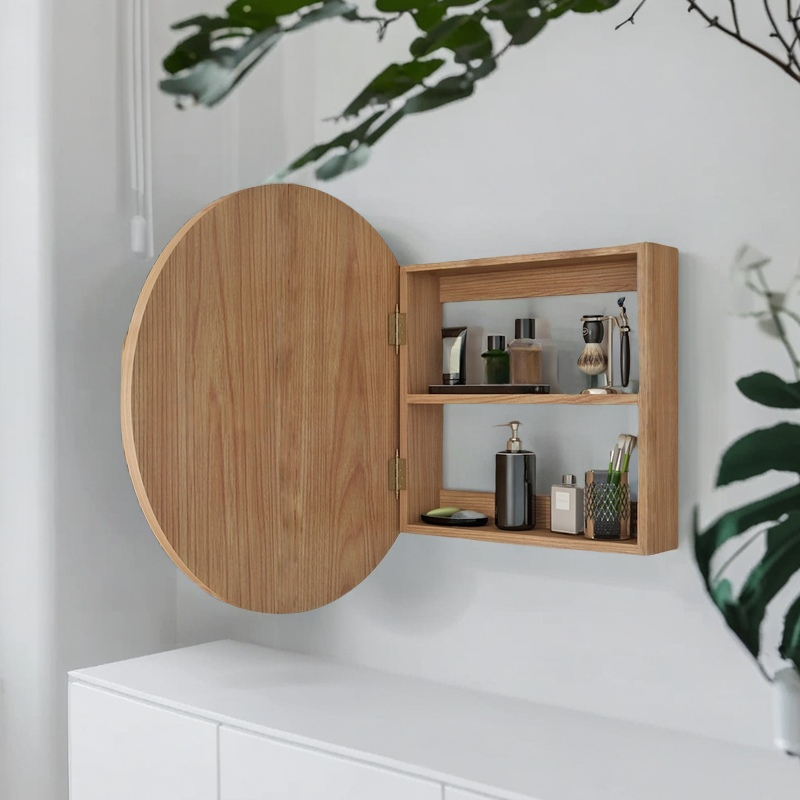 Wall Mounted Bathroom Cabinet  - Rattan Mirror Round review and price