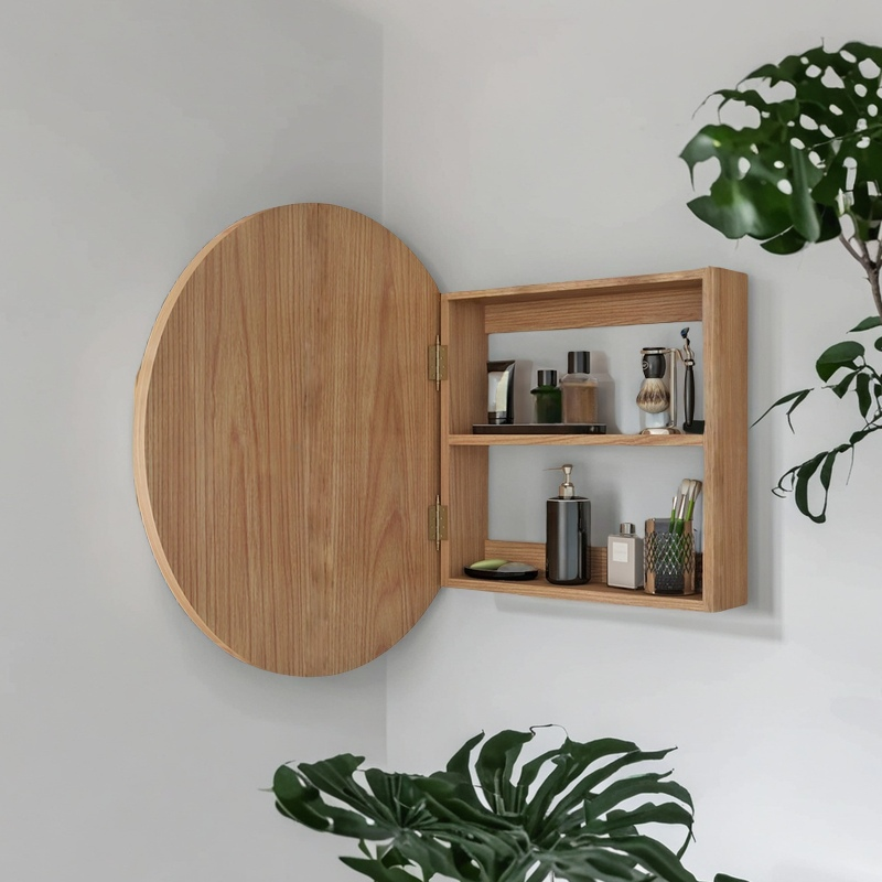 Wall Mounted Bathroom Cabinet  - Rattan Mirror Round review and price
