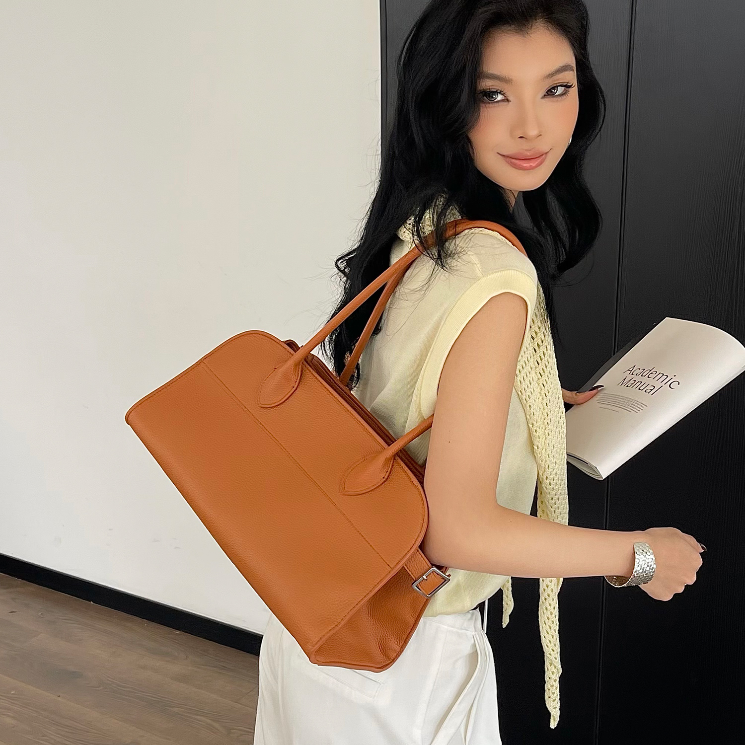 Litchi Grain Texture Tote Bag  - Interior Design Texture review and price